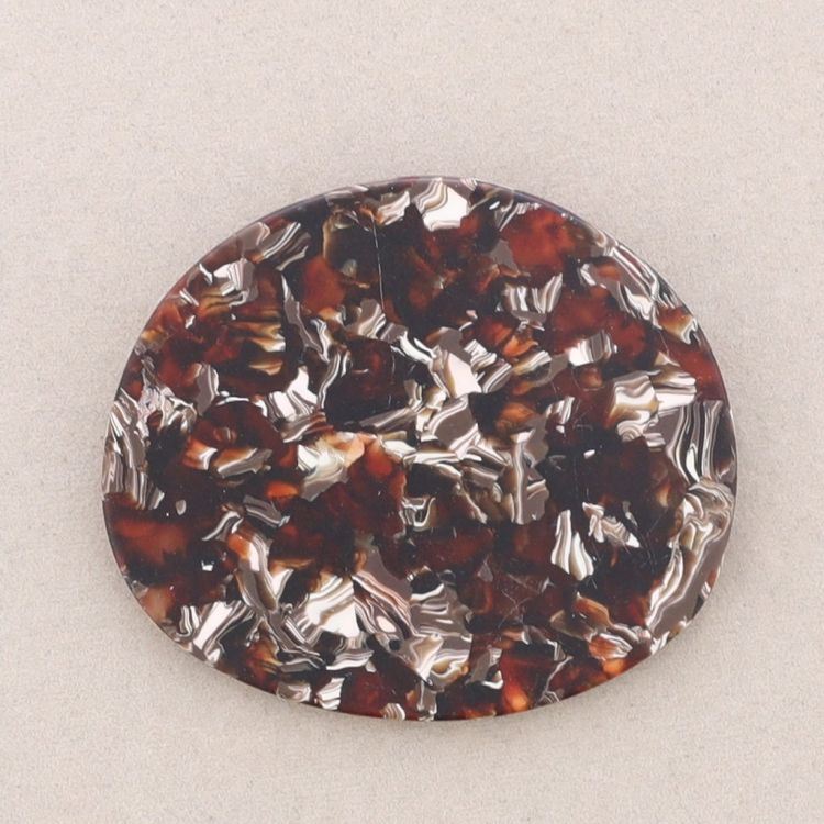 RESIN PRINTED MEDALLION BROOCH