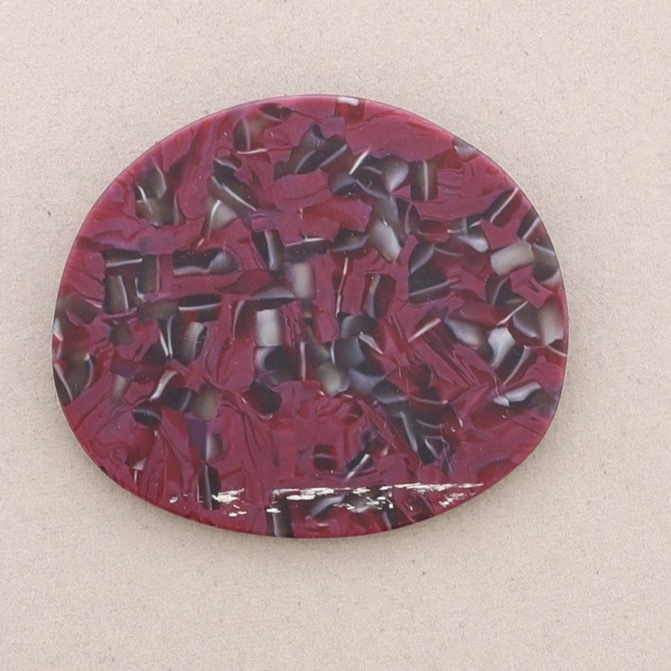 RESIN PRINTED MEDALLION BROOCH