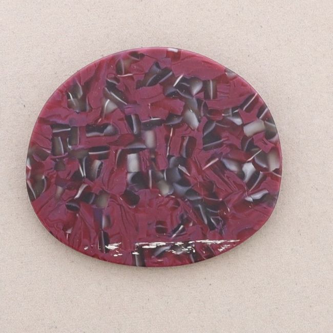 RESIN PRINTED MEDALLION BROOCH