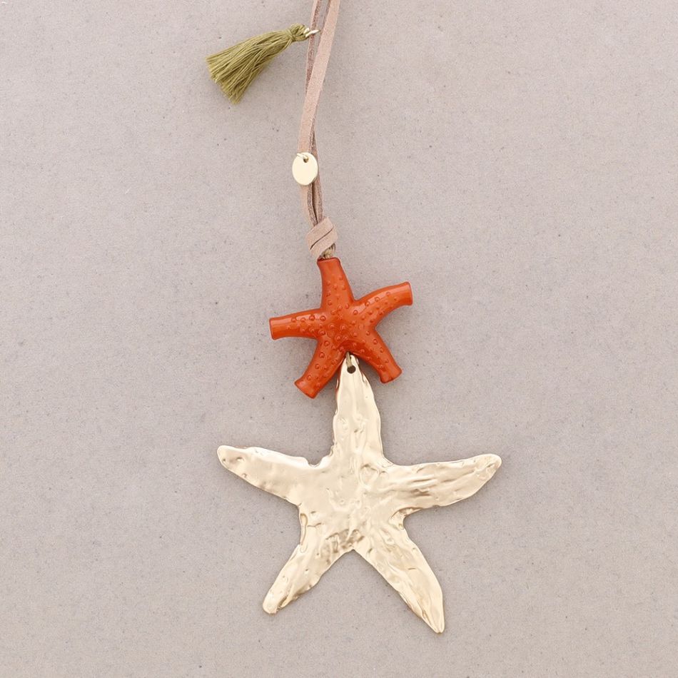 LONG STARFISH PENDANT NECKLACE