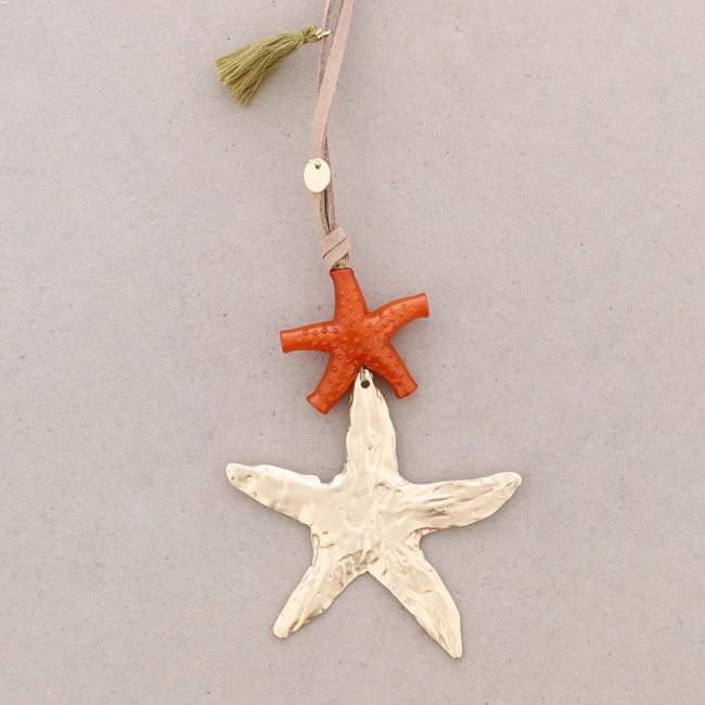 LONG STARFISH PENDANT NECKLACE