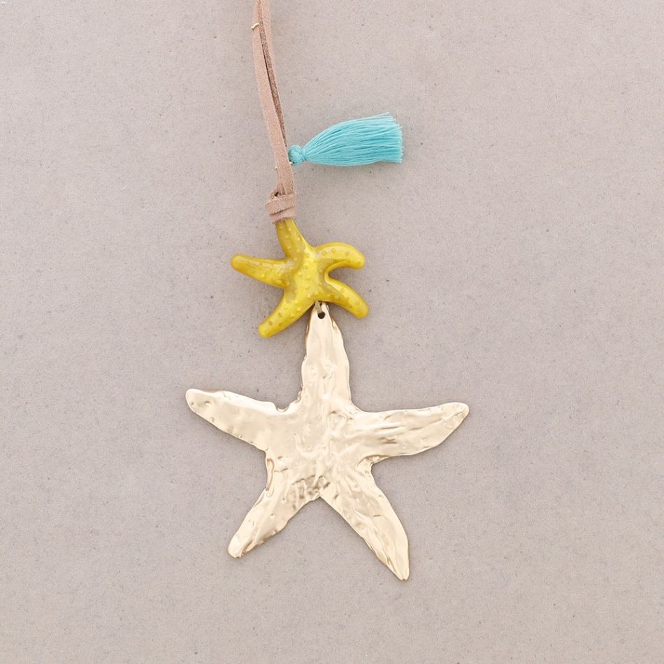 COLLAR LARGO COLGANTES ESTRELLAS DE MAR