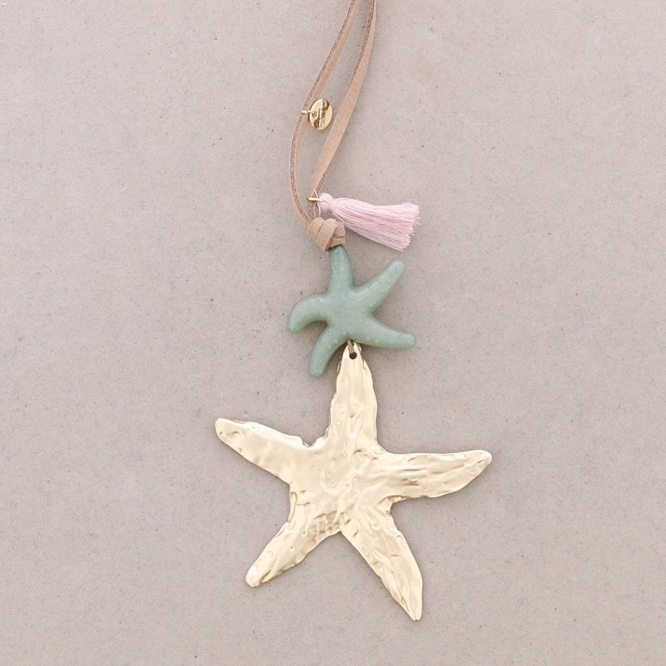 COLLAR LARGO COLGANTES ESTRELLAS DE MAR