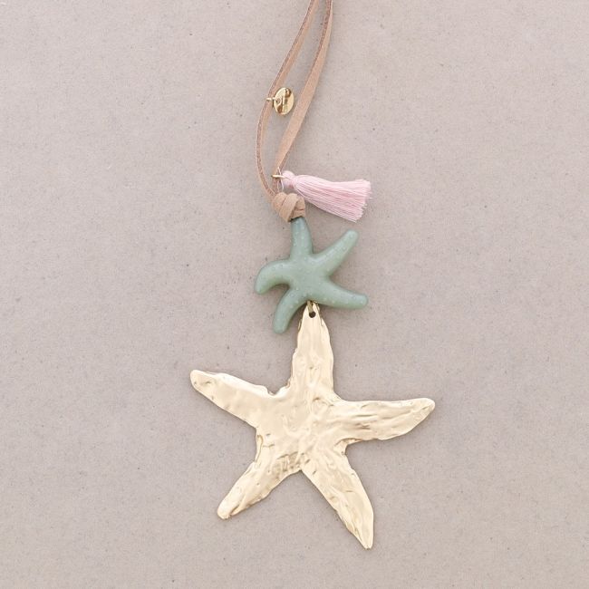 COLLAR LARGO COLGANTES ESTRELLAS DE MAR