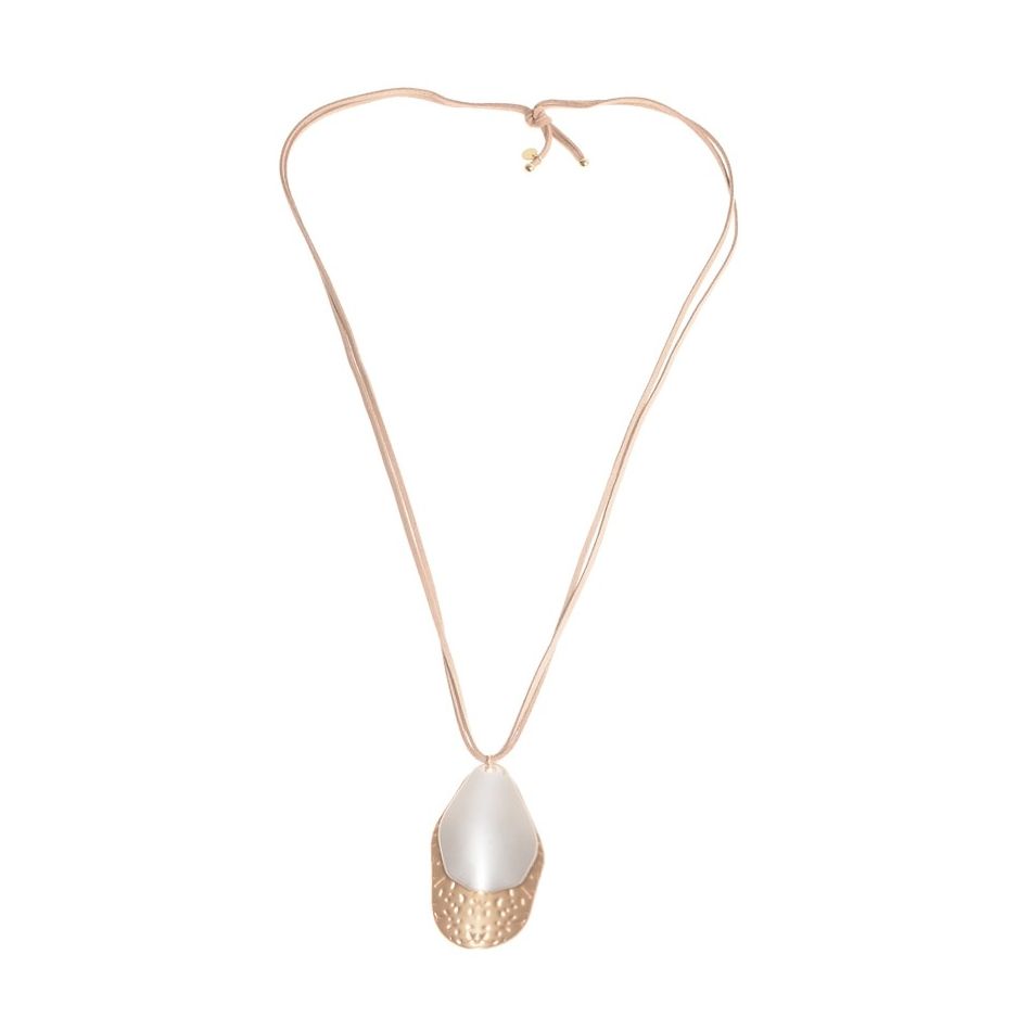 METAL DOUBLE PENDANT NECKLACE
