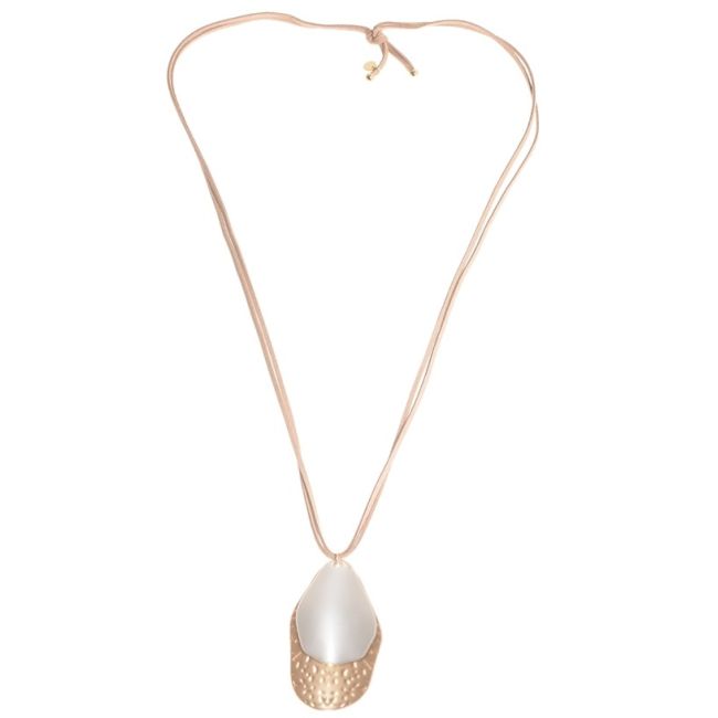 METAL DOUBLE PENDANT NECKLACE