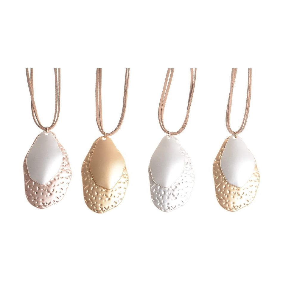 COLLAR DOBLE COLGANTE METAL