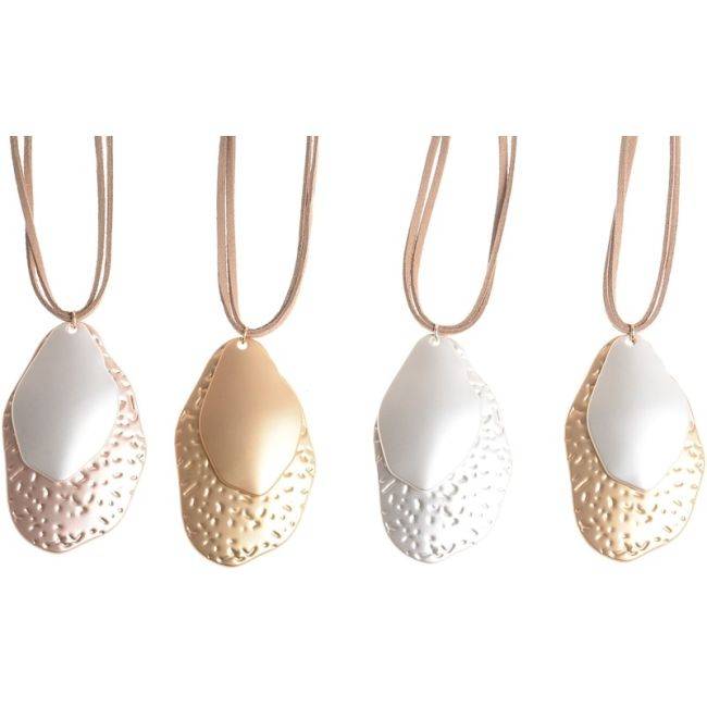 COLLAR DOBLE COLGANTE METAL