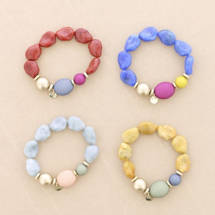 ELASTIC BRACELET WITH RESIN BEADS 2