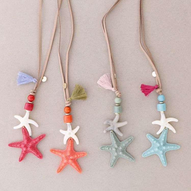RESIN STARFISH PENDANT NECKLACE 2