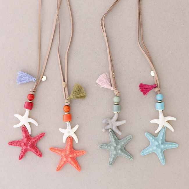 RESIN STARFISH PENDANT NECKLACE