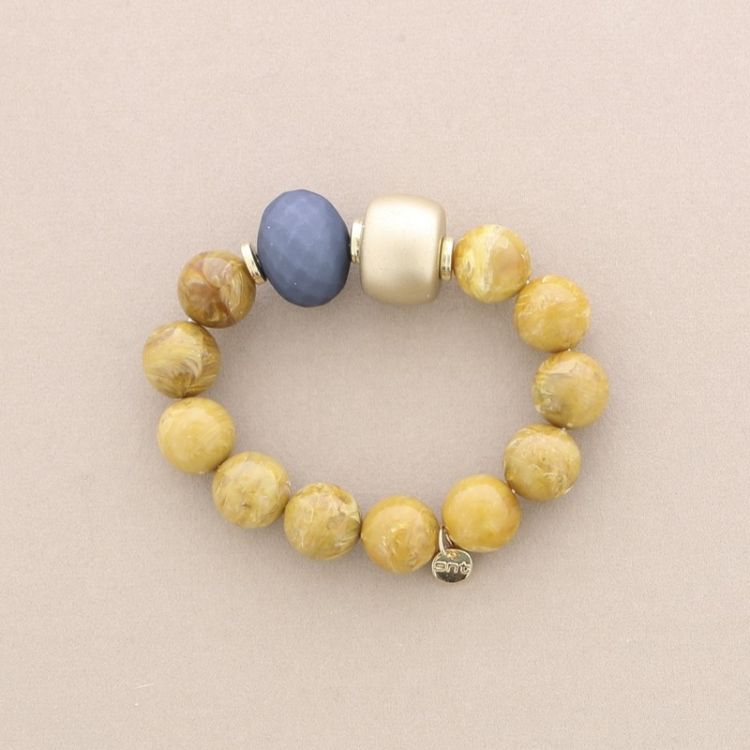 ELASTIC BRACELET WITH RESIN BEADS