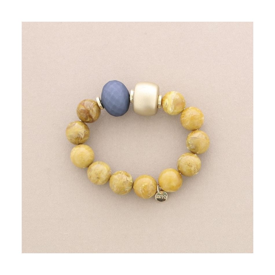 ELASTIC BRACELET WITH RESIN BEADS