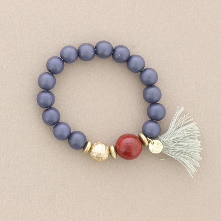 ELASTIC BRACELET WITH RESIN BEADS