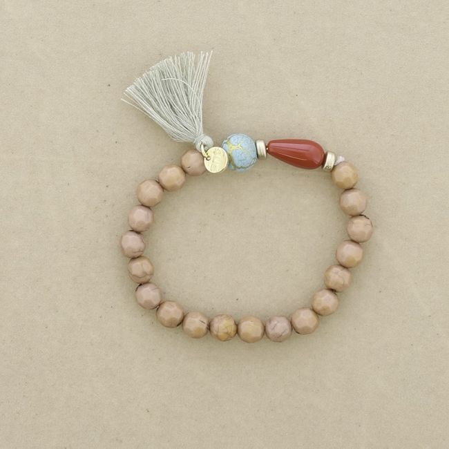 ELASTIC BRACELET WITH RESIN BEADS