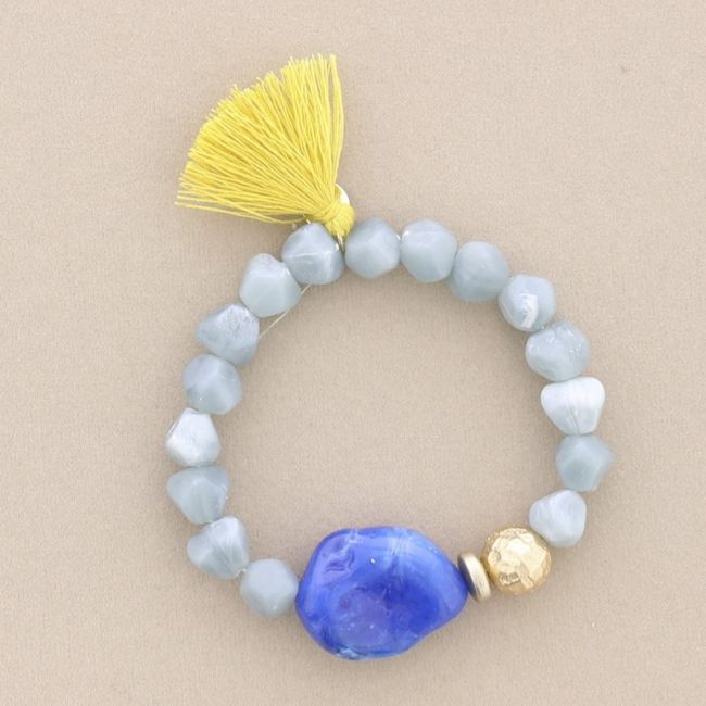ELASTIC BRACELET WITH RESIN BEADS