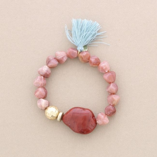 ELASTIC BRACELET WITH RESIN BEADS