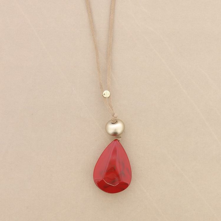 COLLAR LARGO ANTELINA COLGANTE GOTA RESINA 2