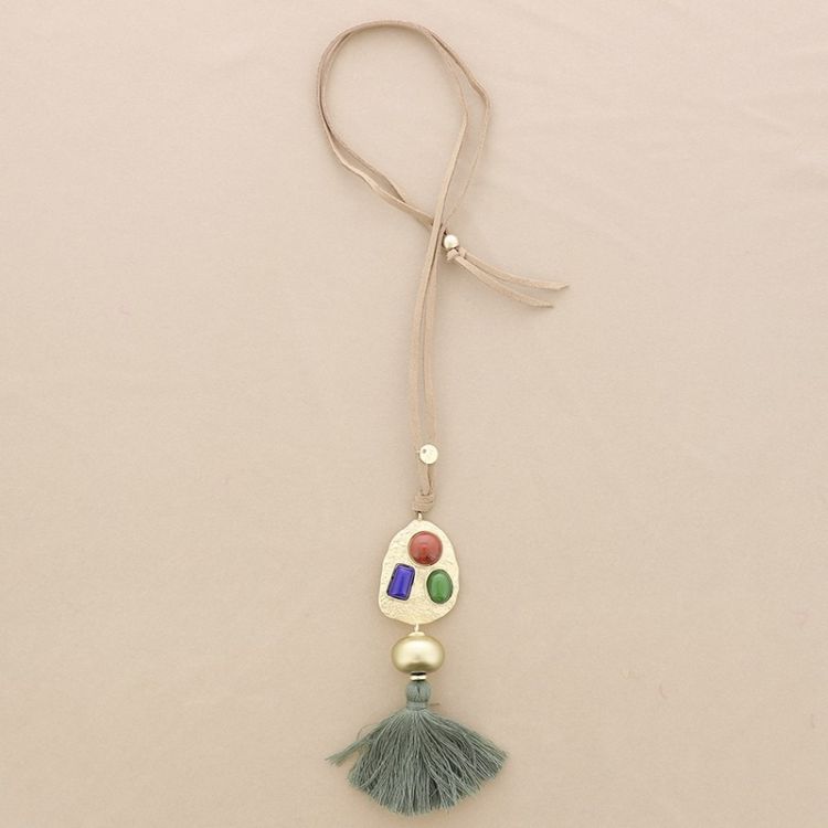 COLLAR LARGO ANTELINA COLGANTE METAL RESINA FLECO 2