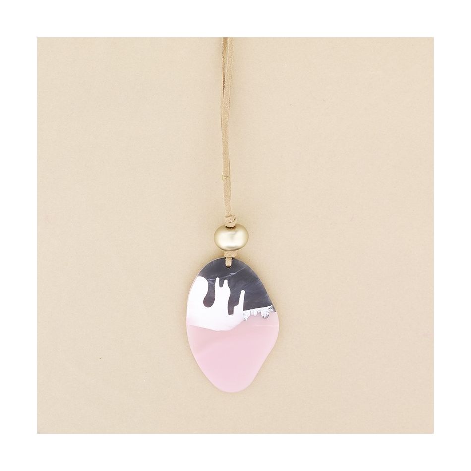 COLLAR LARGO ANTELINA COLGANTE RESINA