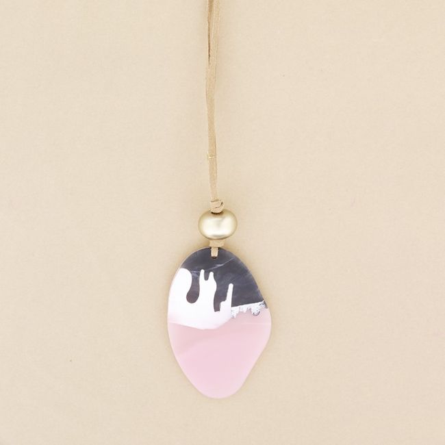 COLLAR LARGO ANTELINA COLGANTE RESINA