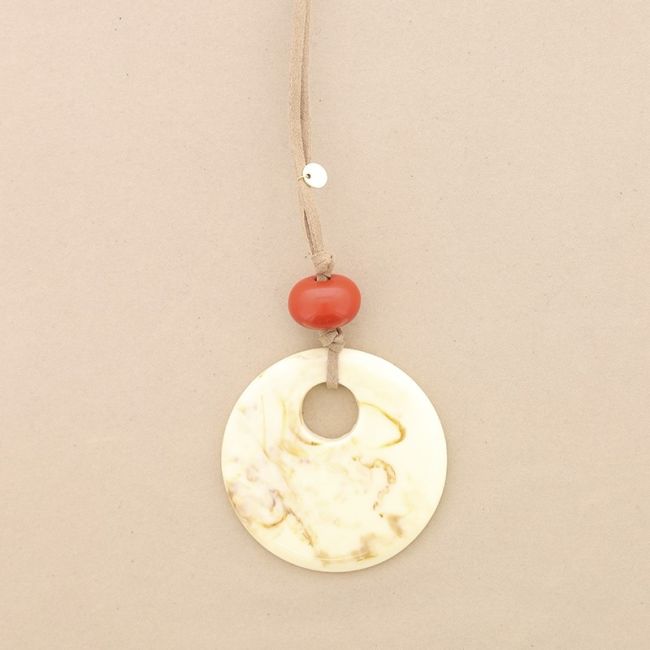 COLLAR LARGO ANTELINA COLGANTE RESINA