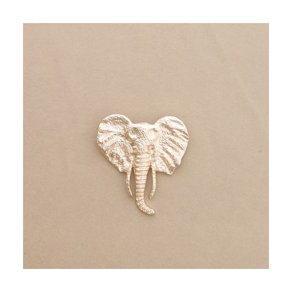 METAL ELEPHANT BROOCH