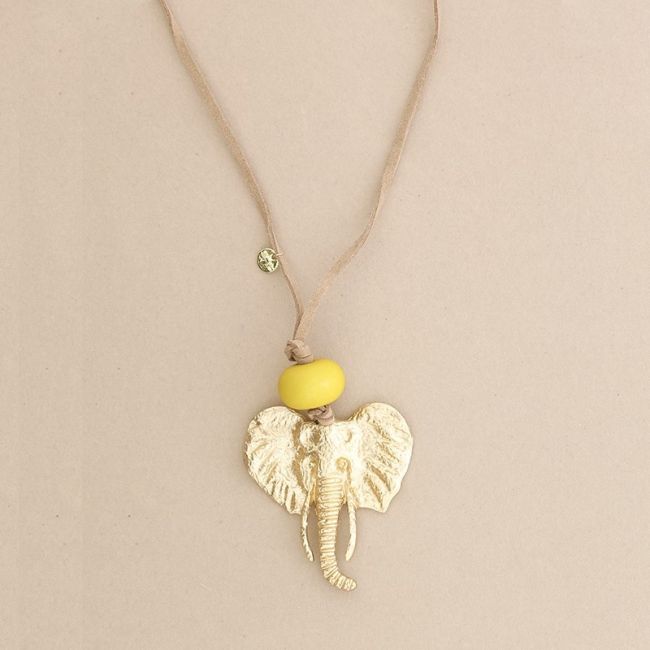COLLAR LARGO ANTELINA COLGANTE ELEFANTE METAL