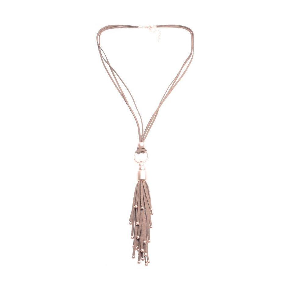 COLLAR LARGO ANTELINA COLGANTE FLECO