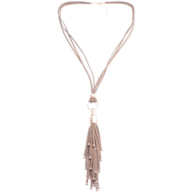 COLLAR LARGO ANTELINA COLGANTE FLECO