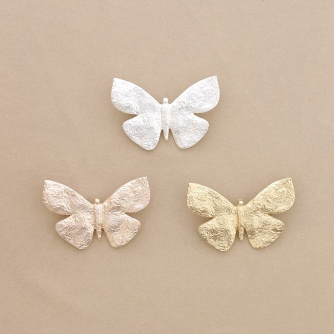 METAL BUTTERFLY BROOCH