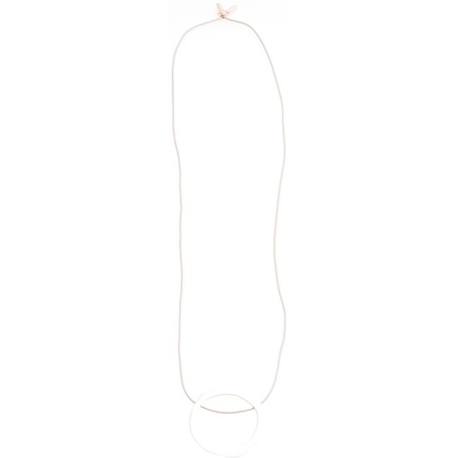 COLLAR LARGO COLGANTE ANILLA METAL