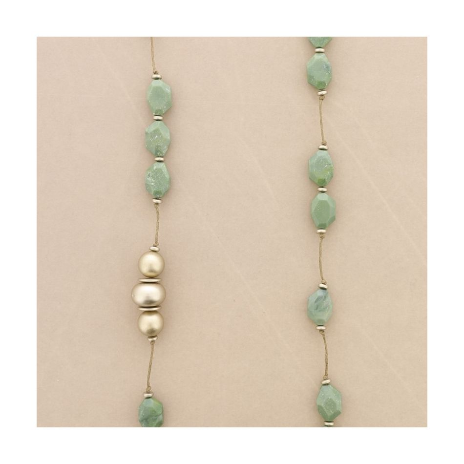 COLLAR LARGO CUENTAS RESINA