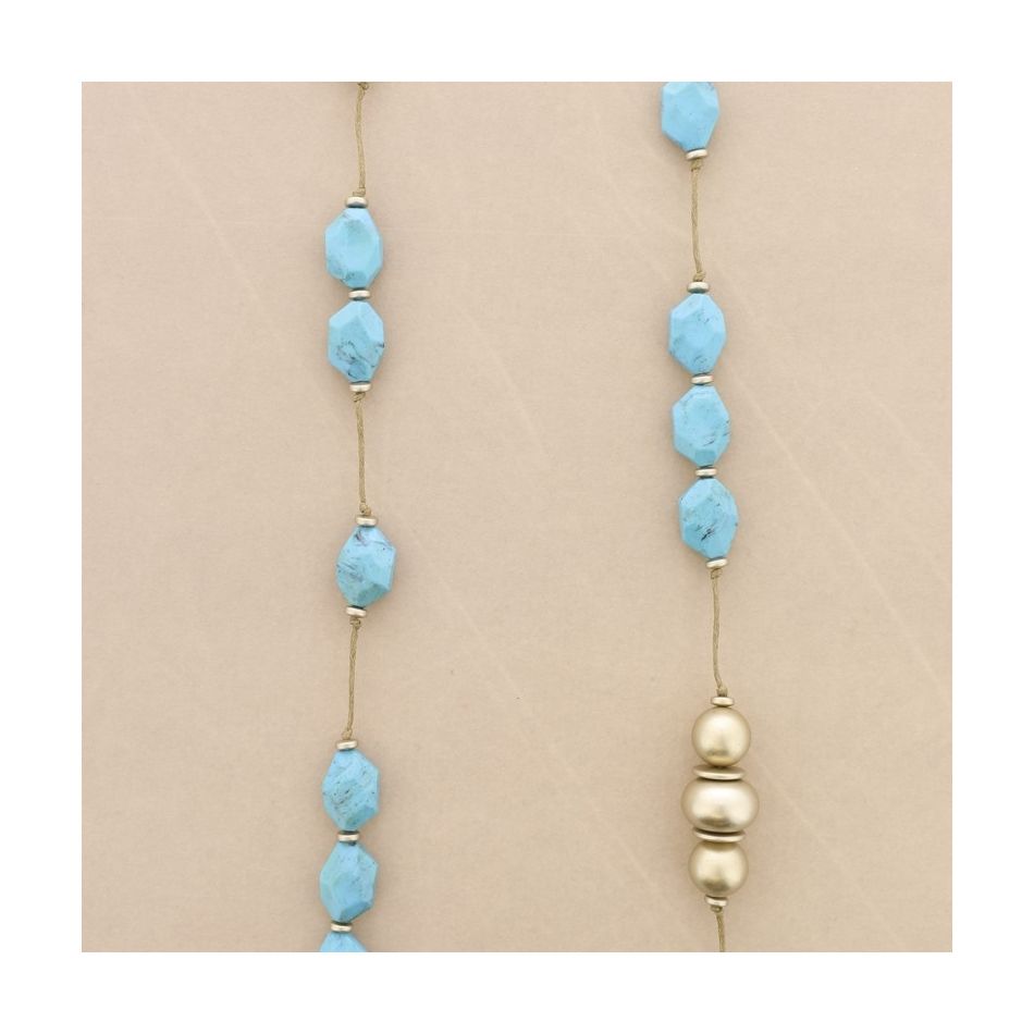 COLLAR LARGO CUENTAS RESINA