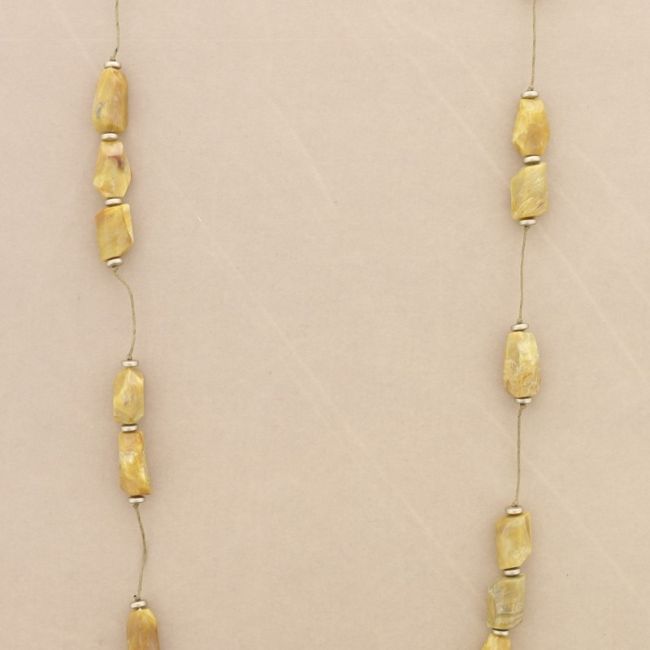 COLLAR LARGO CUENTAS RESINA FACETADA