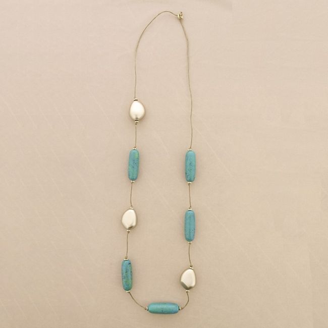COLLAR LARGO CUENTAS RESINA