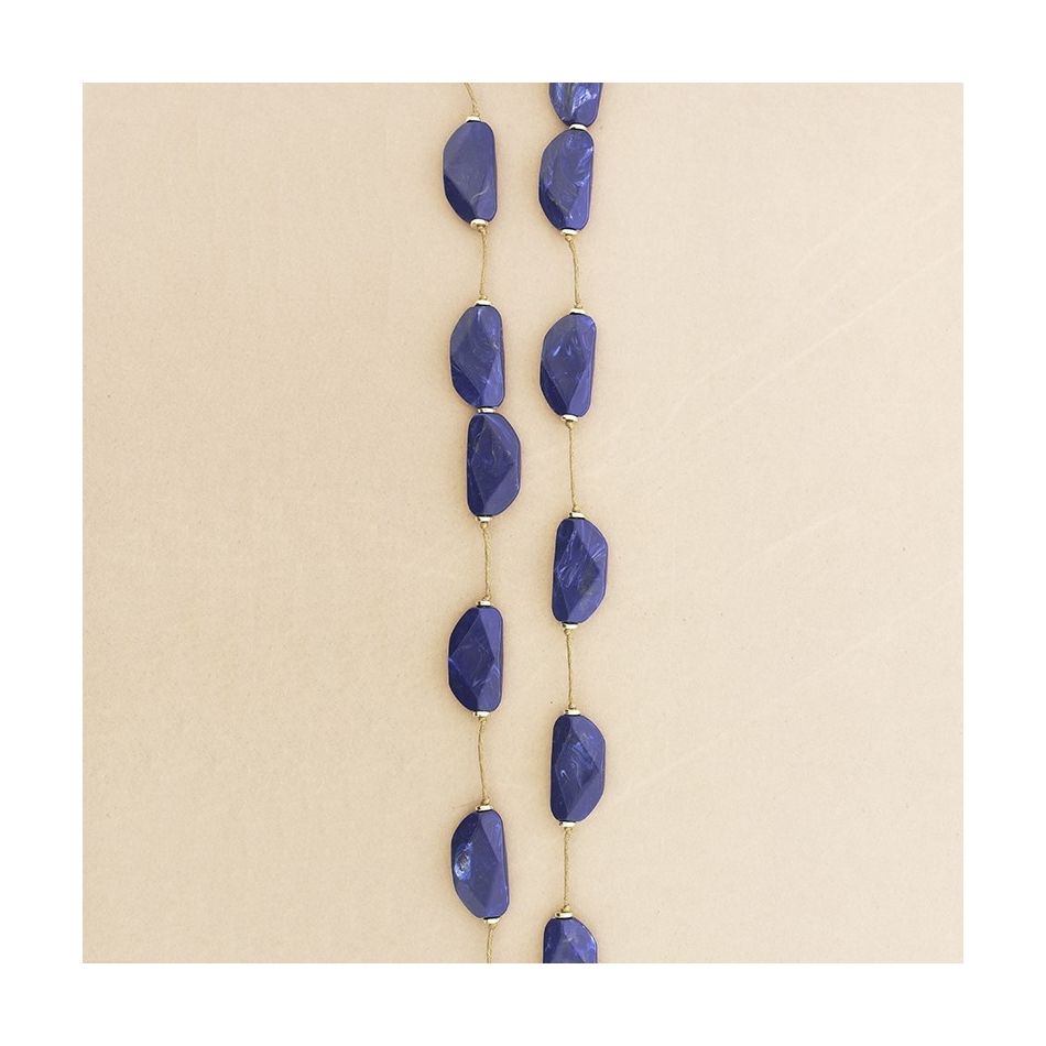 COLLAR LARGO CUENTAS RESINA