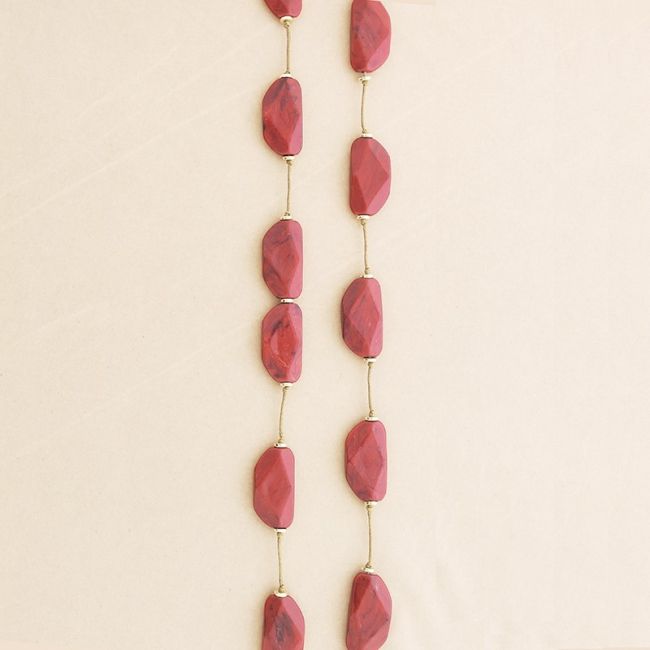 COLLAR LARGO CUENTAS RESINA