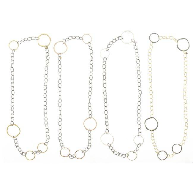 COLLAR LARGO ESLABONES BICOLOR