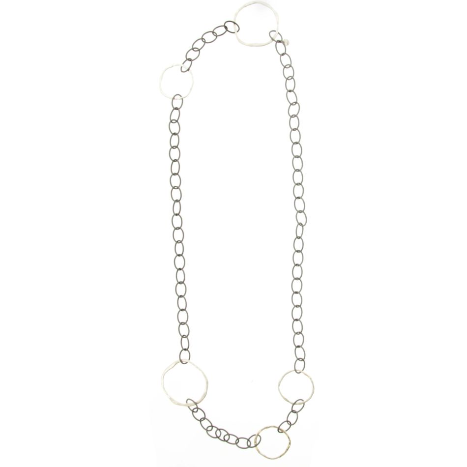 COLLAR LARGO ESLABONES BICOLOR