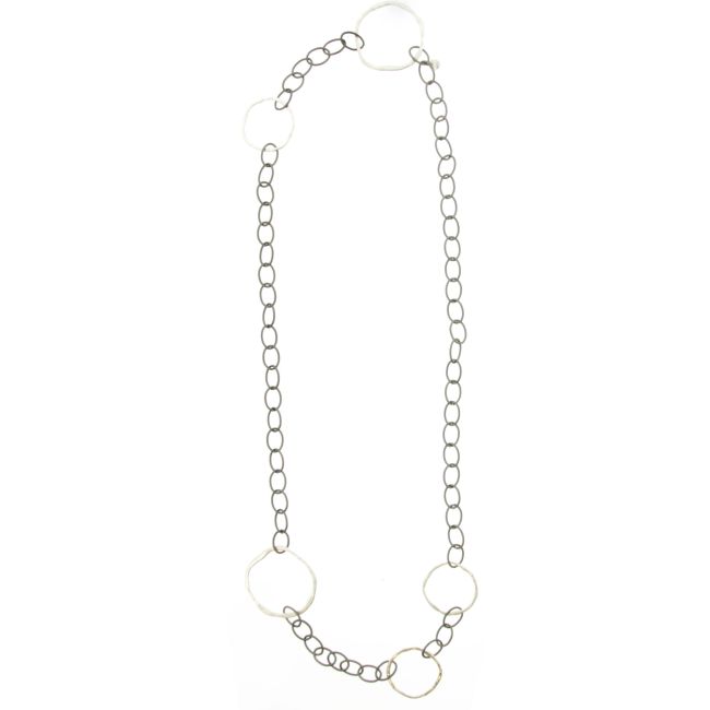 COLLAR LARGO ESLABONES BICOLOR