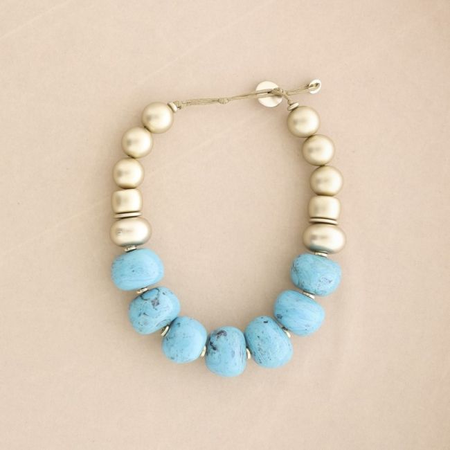 RESIN BEADS SHORT NECKLACE