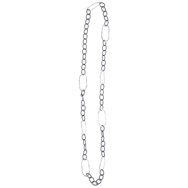 COLLAR LARGO ESLABONES BICOLOR