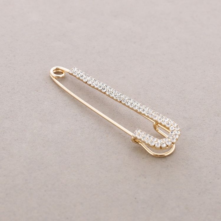 BLINGBLING PIN BROOCH 7CM