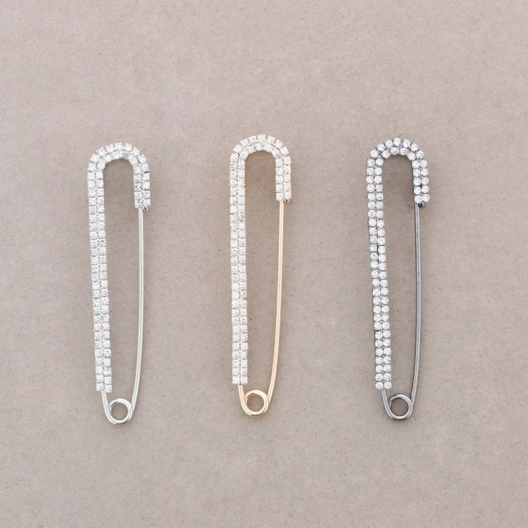 BLINGBLING PIN BROOCH 7CM 2