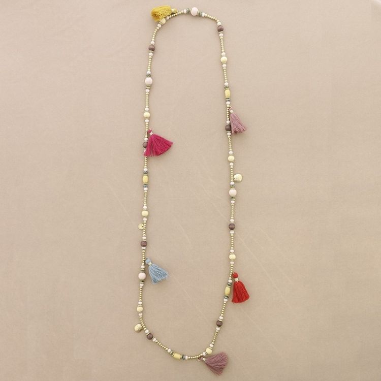 COLLAR LARGO CUENTAS FLECOS 2