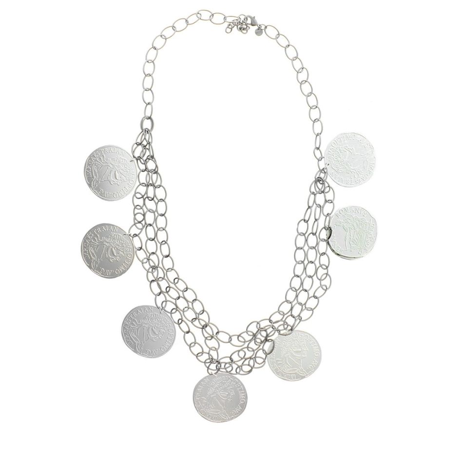 LONG MEDALLION CHAIN NECKLACE