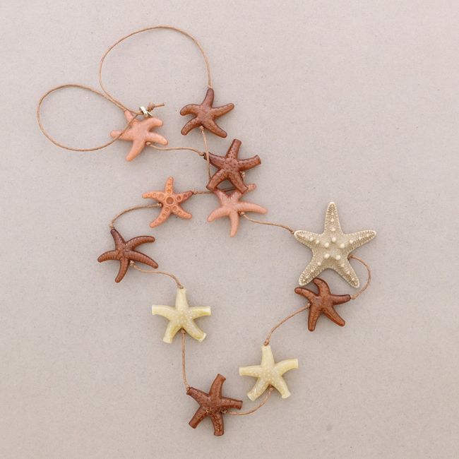 COLLAR LARGO ESTRELLAS DE MAR RESINA
