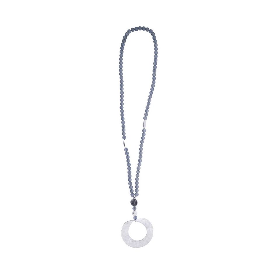 COLLAR LARGO BOLAS COLGANTE METAL