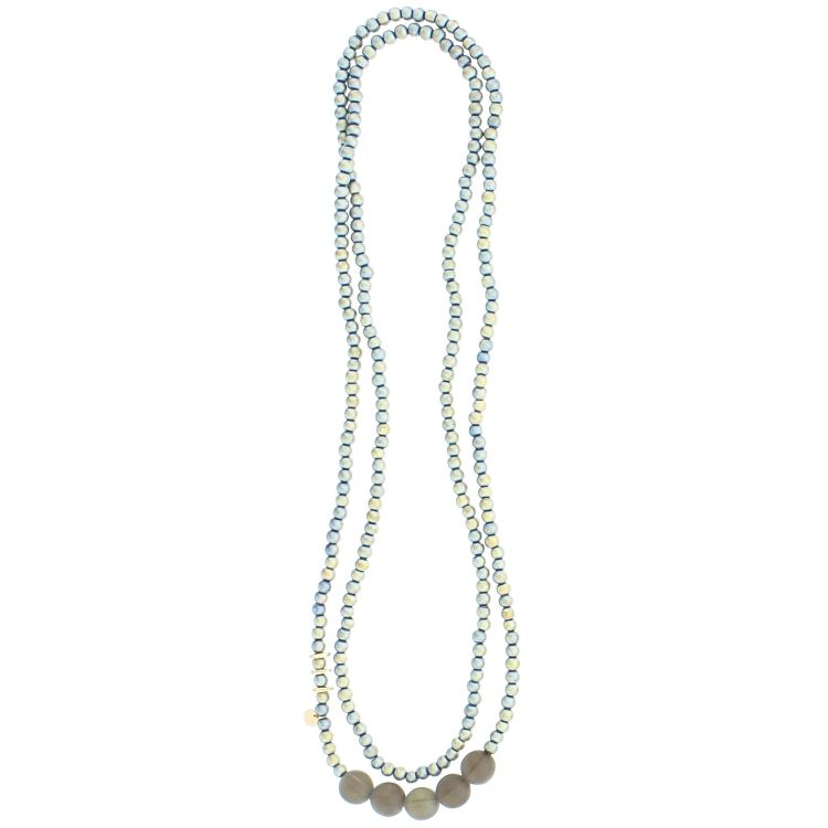COLLAR LARGO CRISTALES FACETADOS 1.5M